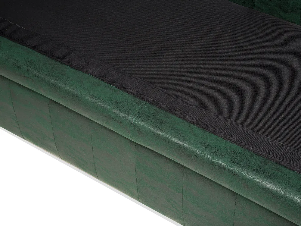 Sofa 3-Sitzer CHESTERFIELD Kunstleder Grün_696536
