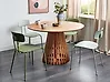 Esstisch MESILLA Braun 120 cm 120 cm Akazienholz