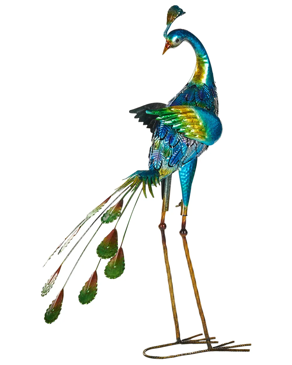 Gartenskulptur PEACOCK Blau
