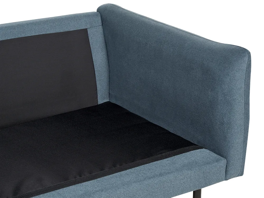 Corner Sofa 4 Seater VINTERBRO Chenille Blue Right Hand_901048