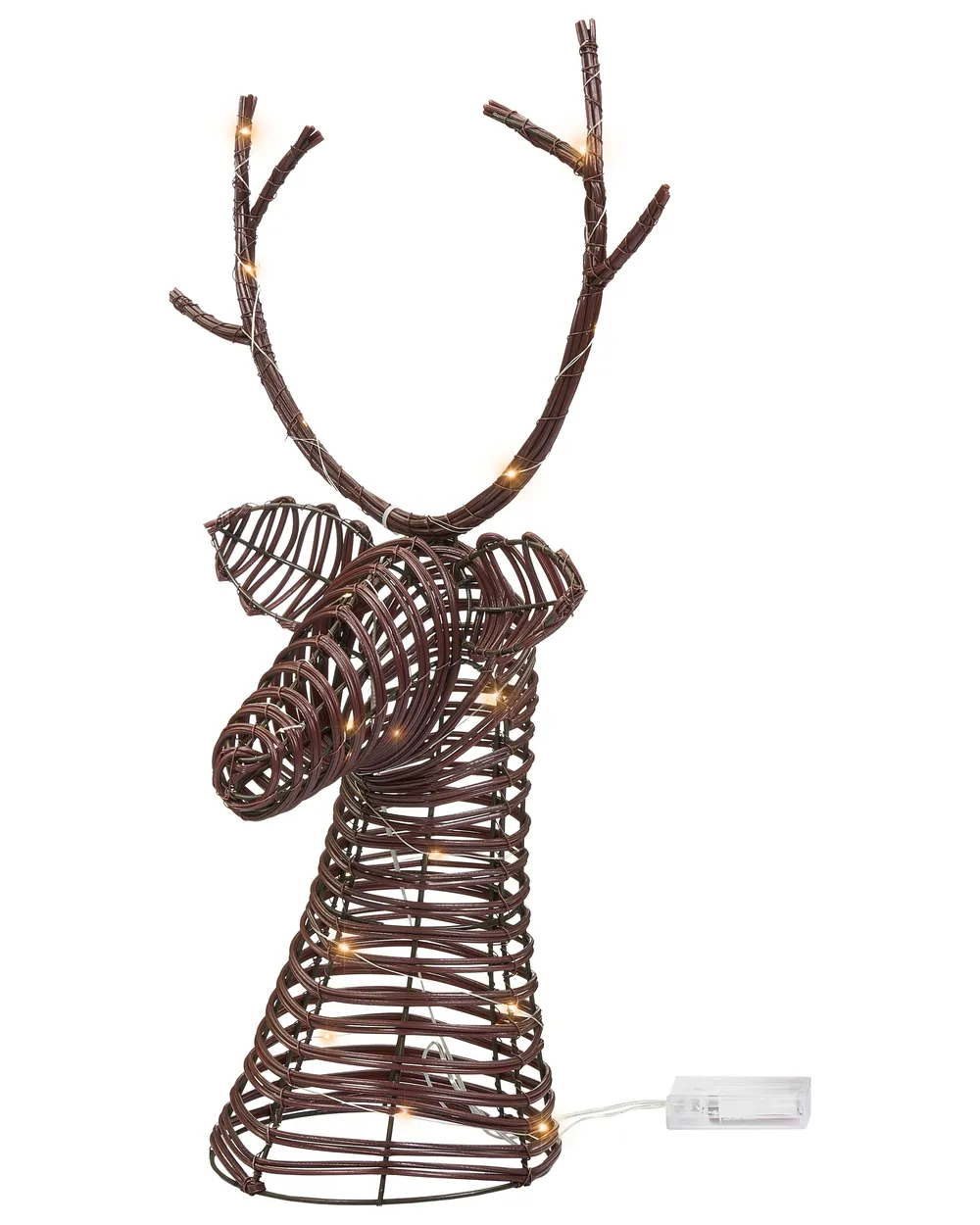 Christmas Decoration LED DYBESO 60 cm Reindeer Dark Brown
