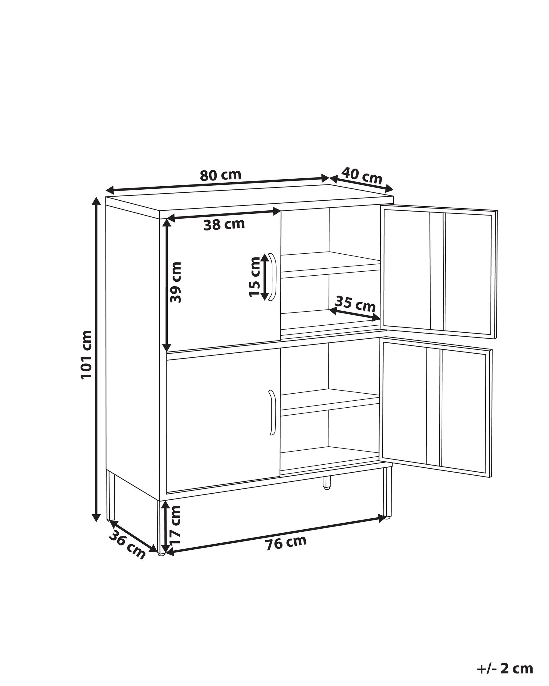 Storage Unit HOLBECK Metal Light Beige_1043147