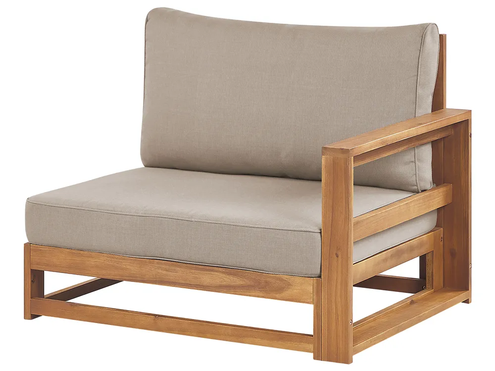 Garten Ecksofa mit Tisch 4-Sitzer TIMOR modular zertifiziertes Akazienholz Hellbraun linksseitig_837929
