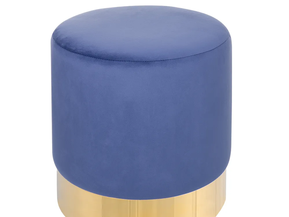 Pouf SOPHIA Samtstoff Marineblau_719677