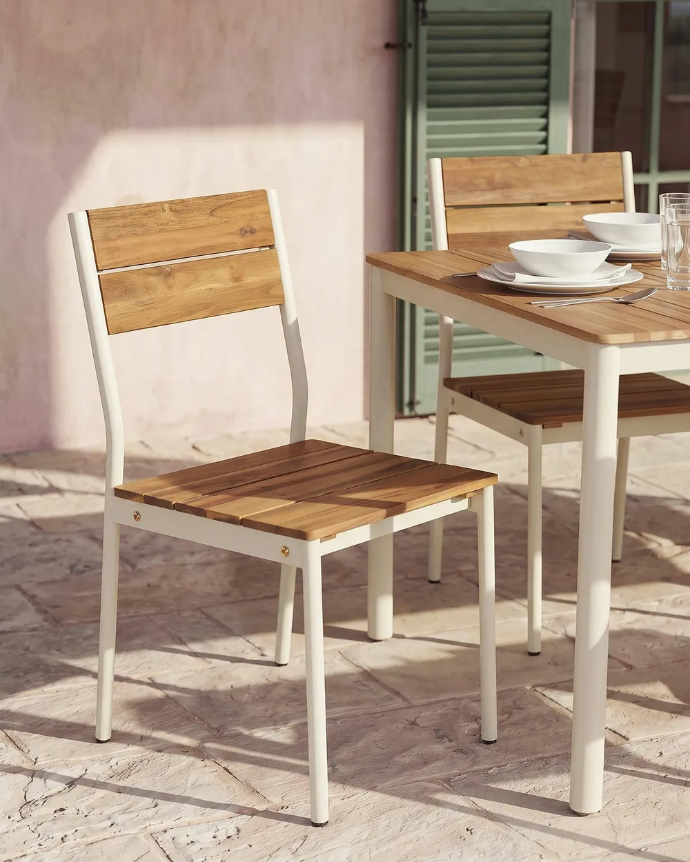 Gartenstuhl 2er Set GIOVINAZZO Akazienholz Braun_1124803