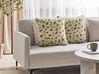 Dekokissen 2er Set KASRA 45 x 45 cm Webpelz Beige Abstraktes Muster