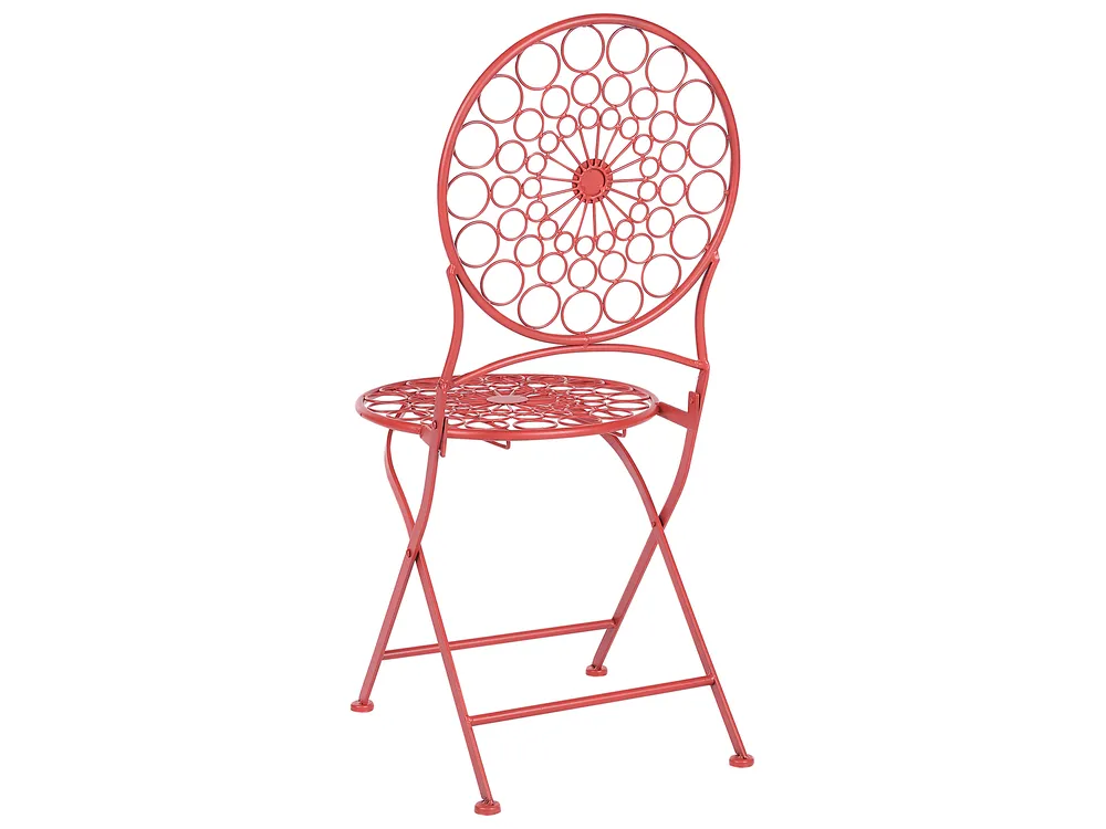 Bistro Set klappbar SCARIO Metall Rot_856053