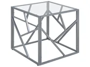 Side Table ORLAND Glass Silver_766623