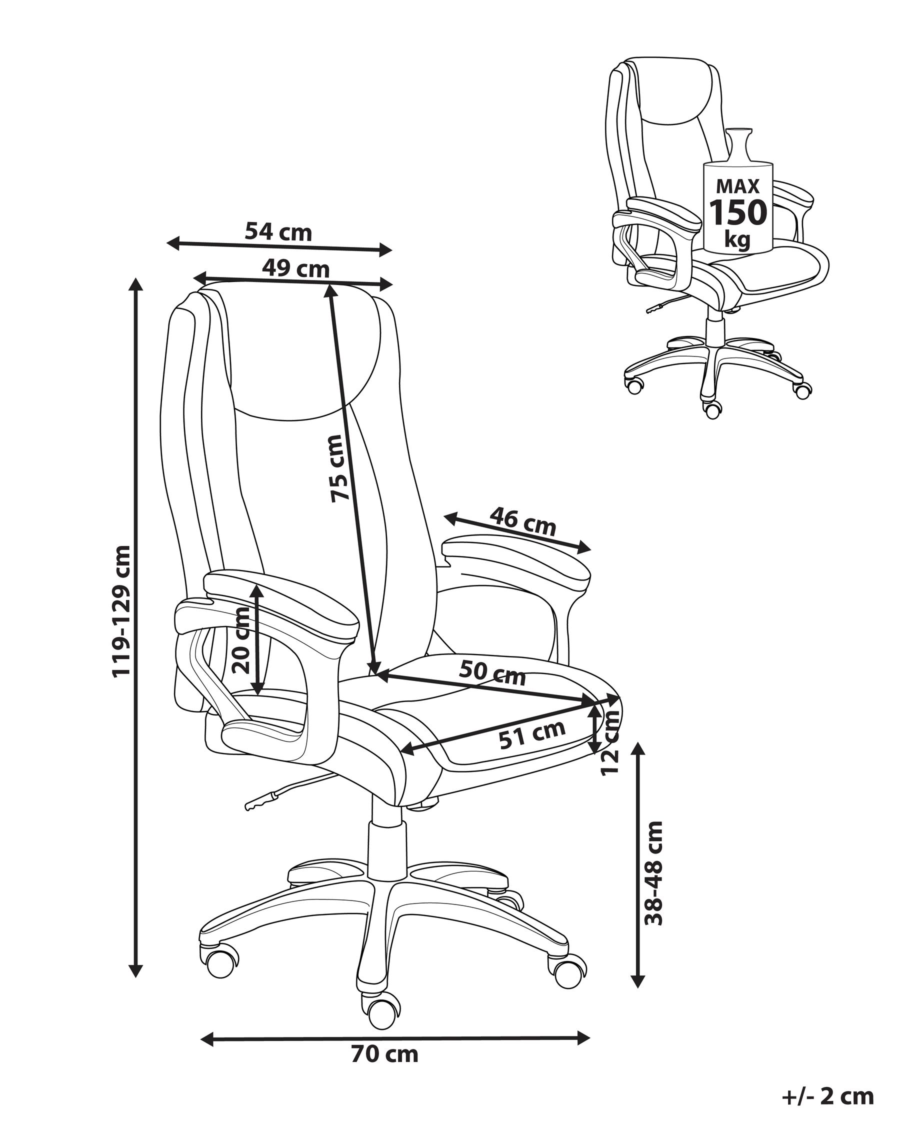 Executive Chair GRACEFUL Linen Grey_1063006