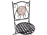 Bistro Set klappbar CASARIO Metall Schwarz_920005