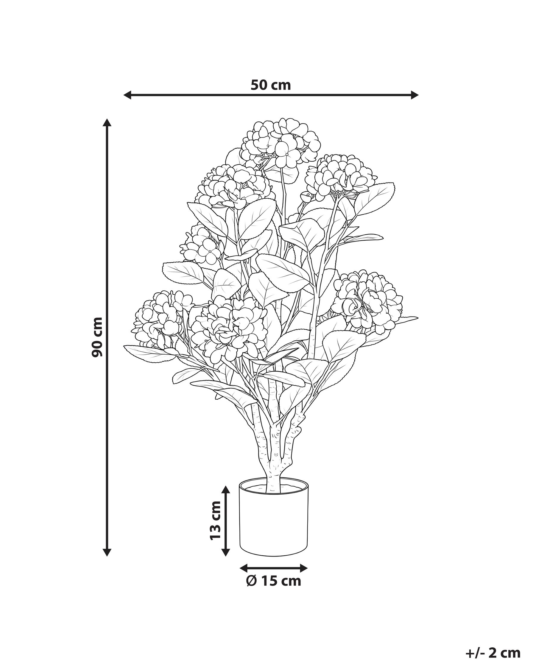 Kunstpflanze HORTENSIUM 90 cm Rosa_1103894