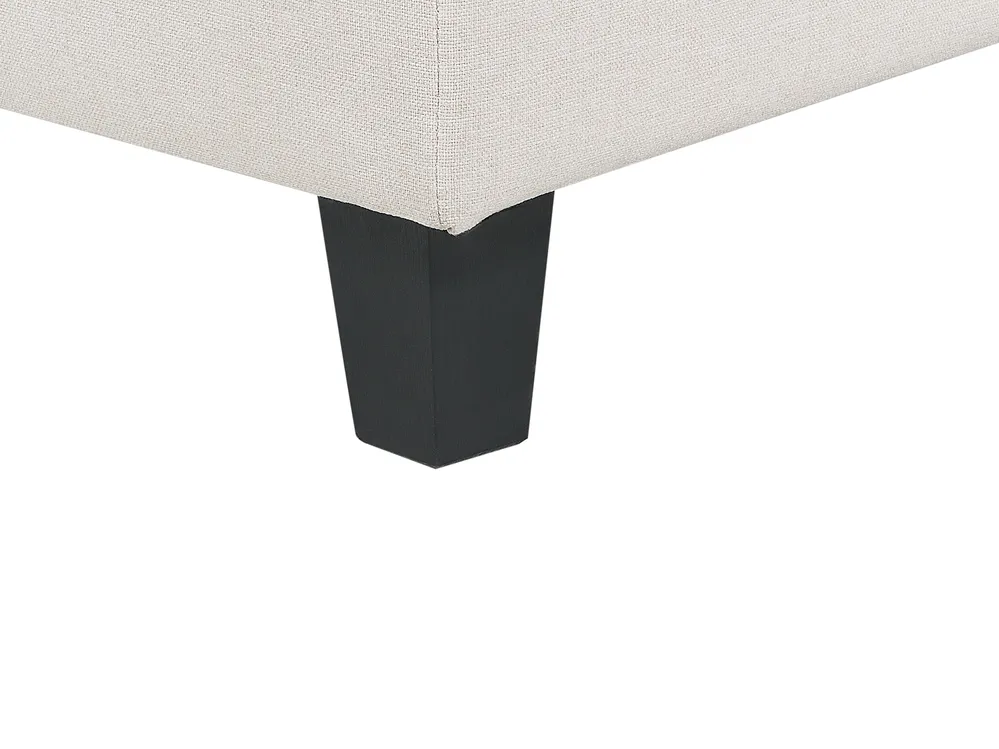 Modular Corner Sofa 4 Seater UNSTAD with Ottoman Fabric Light Beige Left Hand_925339