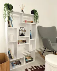 Shelving Unit ALMA 122 cm White_983781