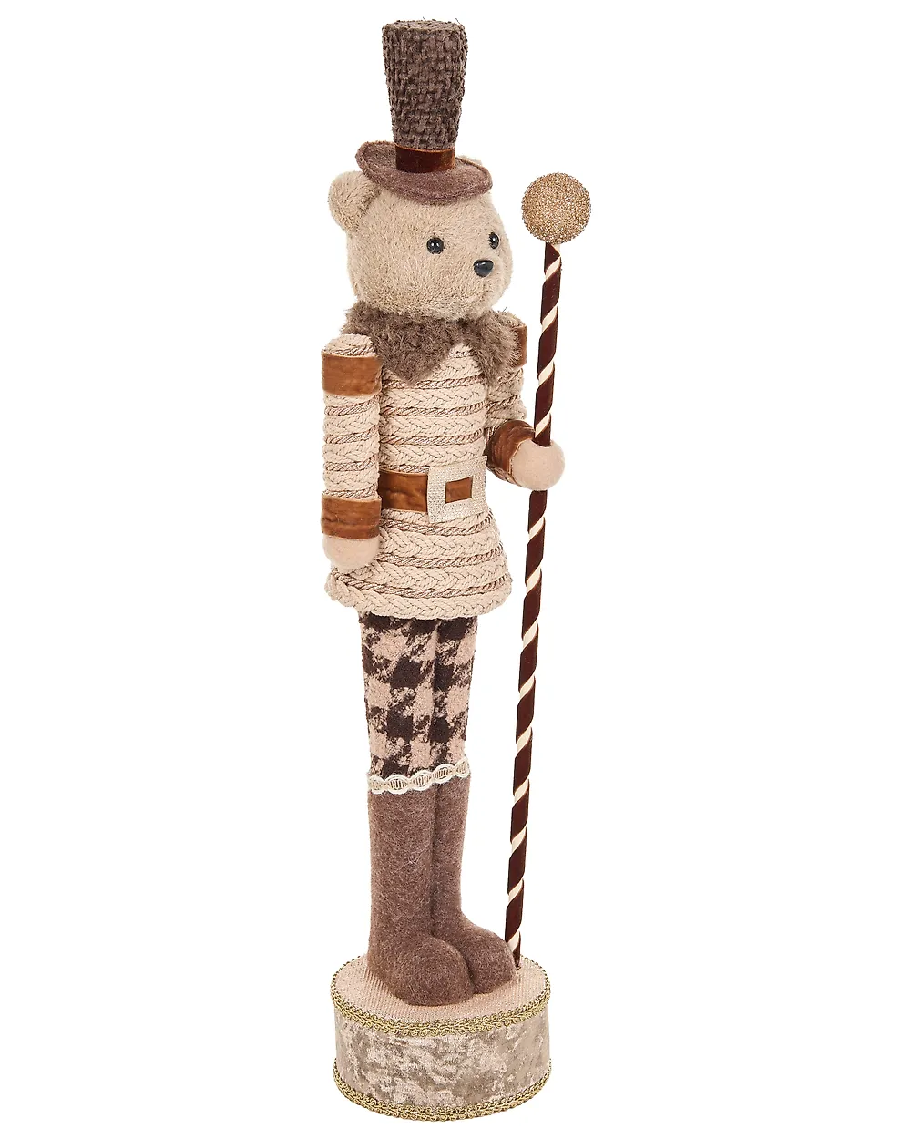 Set od 2 dekorativne figurice HAMARI 66/68 cm Medvjed Subota bež_1156745