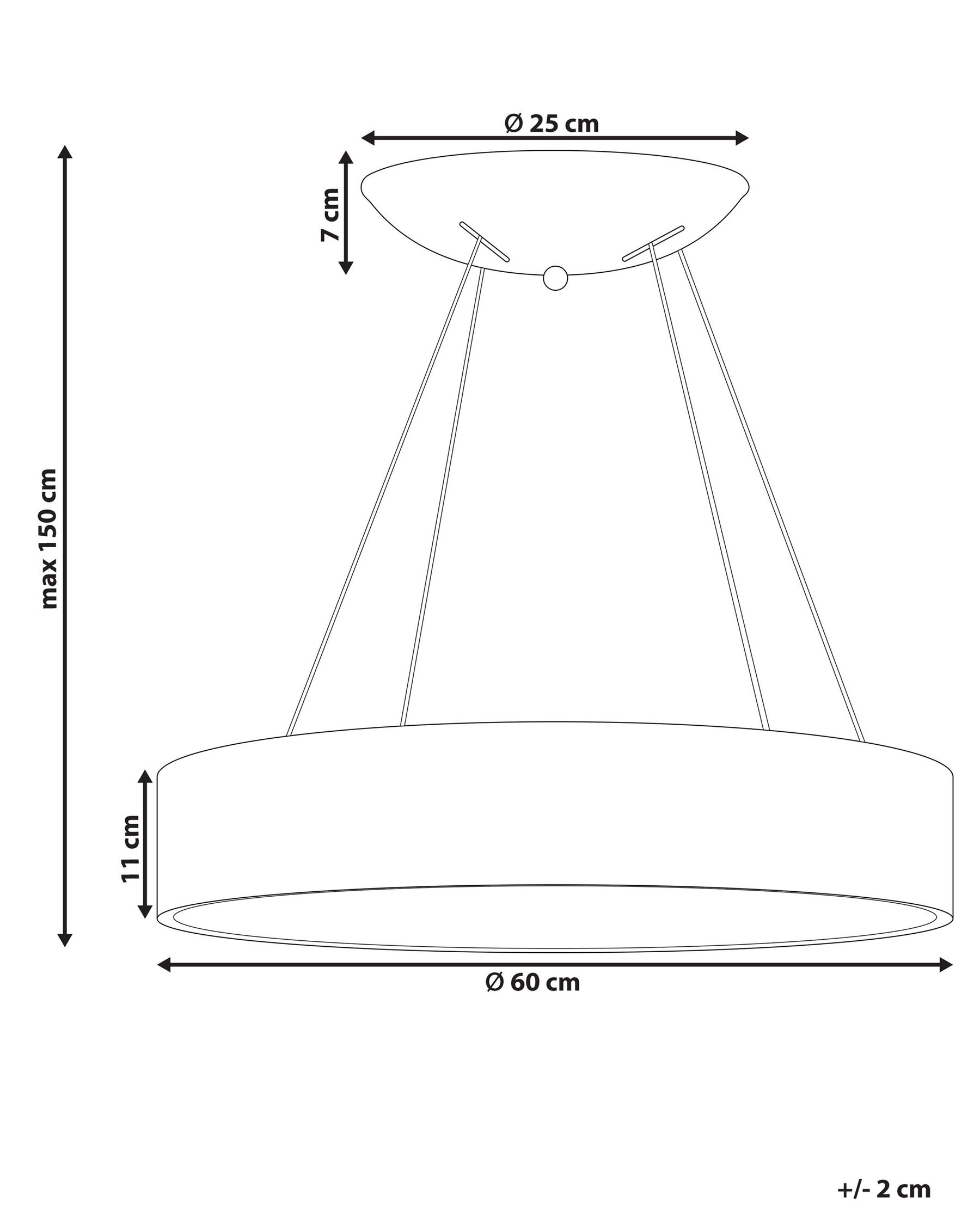 LED Pendant Lamp LENYA Metal White_825792