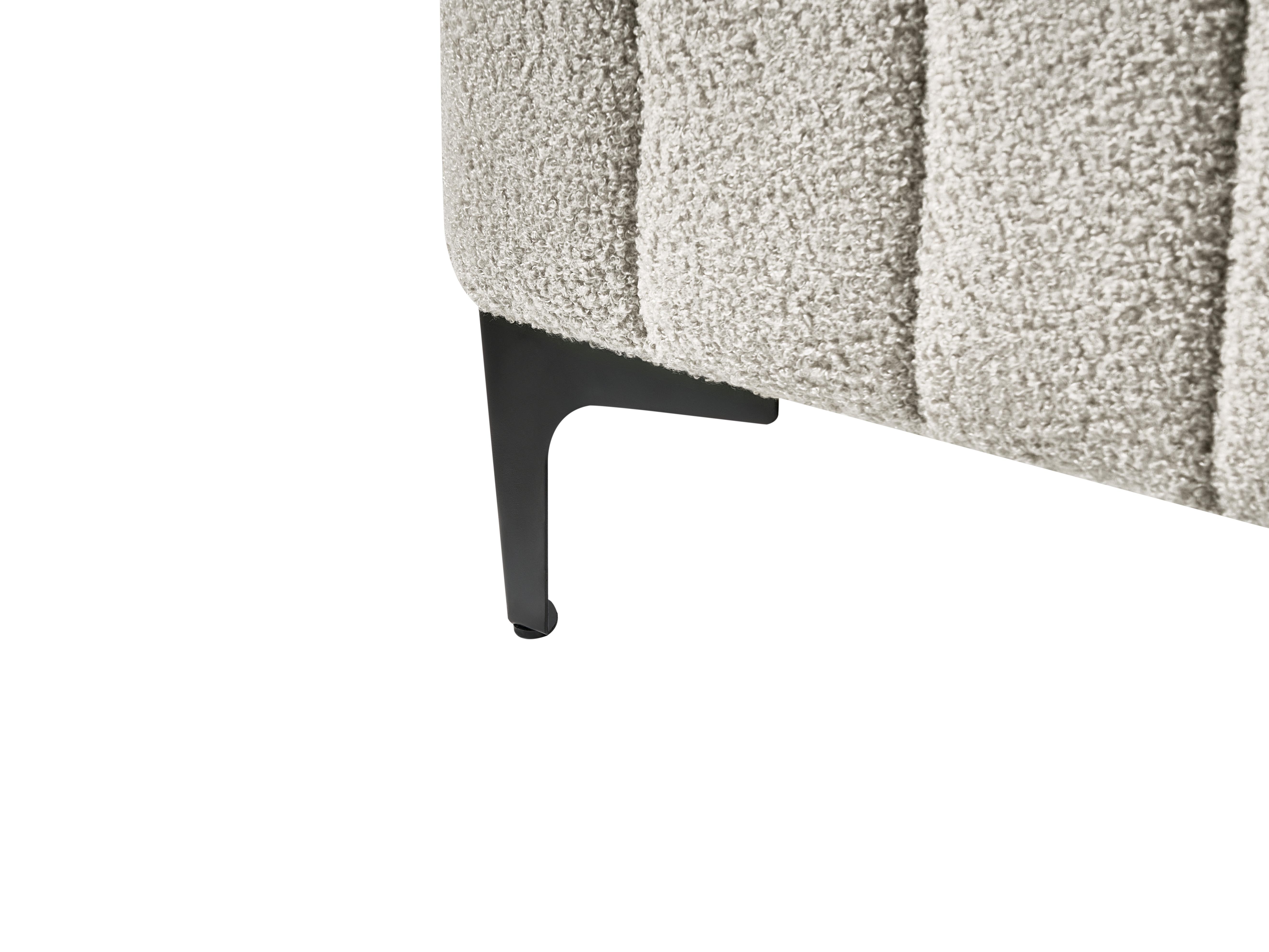Bed Boucle LUNAN 120 x 200 cm (EU Small Double) Beige_1025650