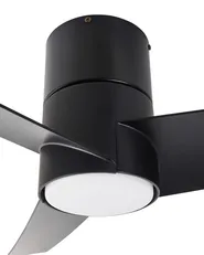 Ceiling Fan with Light CANETE with Remote LED Black_988618