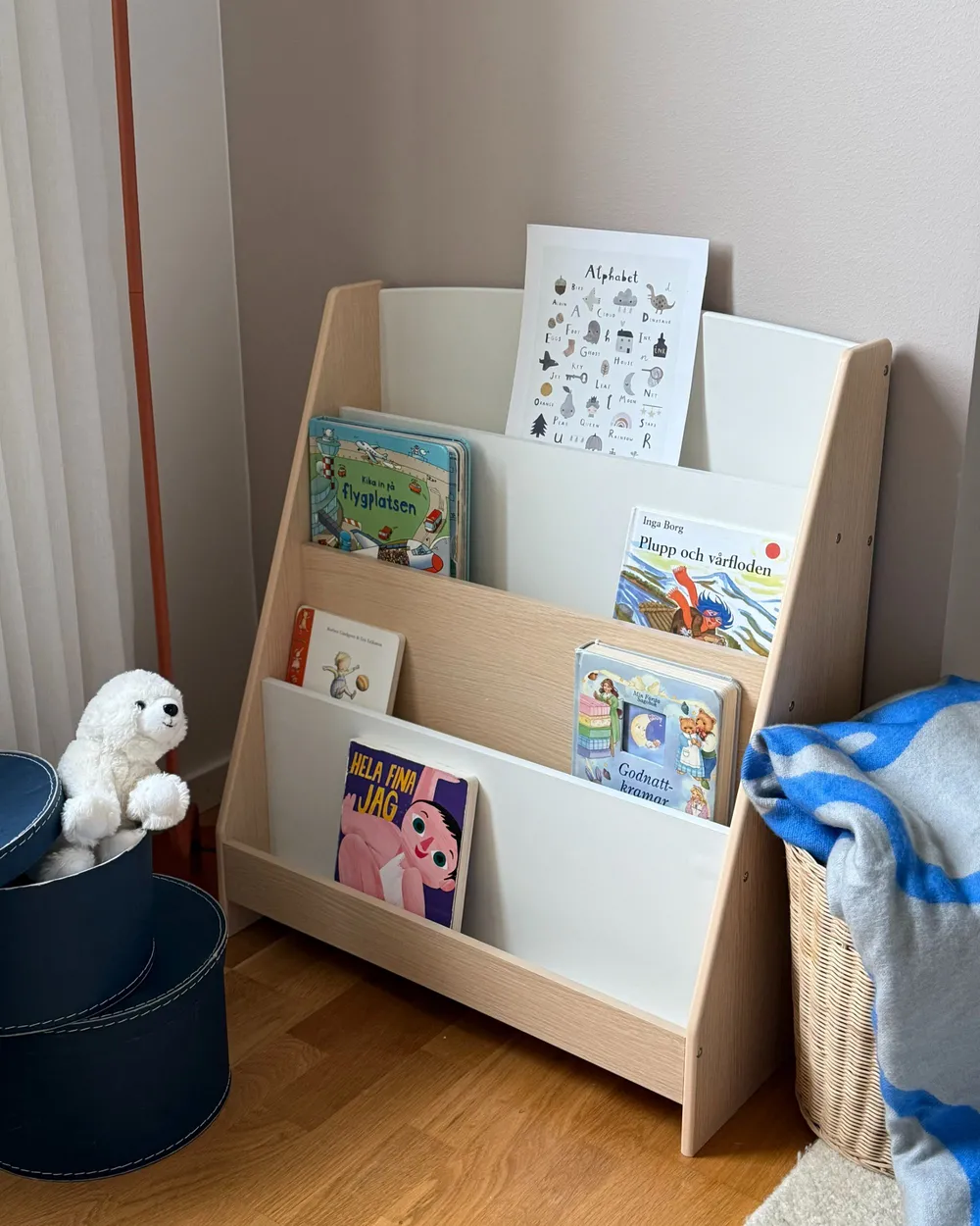 Bücherregal mit 4 Ebenen LILOET 70 cm Hellbraun_991667