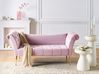 Chaiselongue NANTILLY Samtstoff Hellviolett