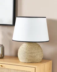 Tischlampe GROWEE Geflecht Naturfarben_873448