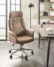 Bürostuhl PILOT Bouclé Braun_1024621