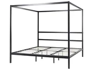 Himmelbett Metall LESTARDS 180 x 200 cm Schwarz_863413