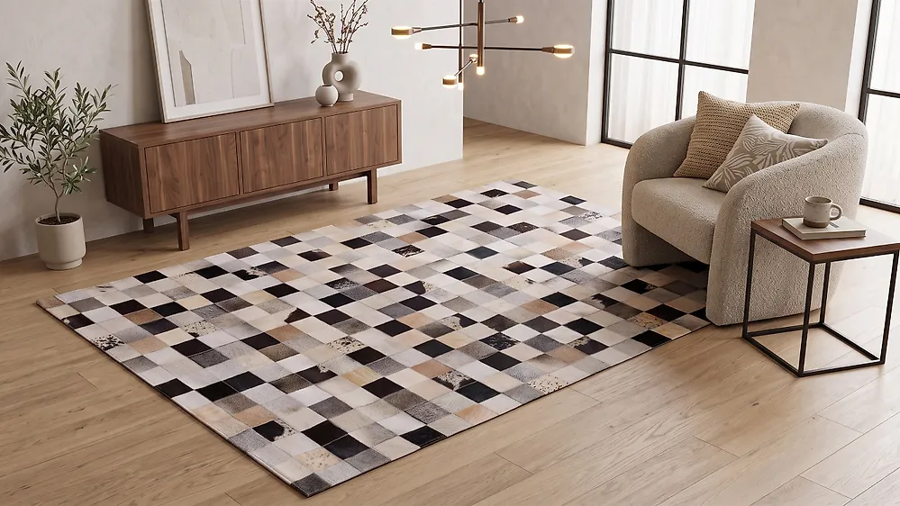Rug RIZE Multicolour 160 x 230 cm Leather_1179977