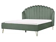 Bett mit Lattenrost Samtstoff AMBILLOU 160 x 200 cm Grün_1183828
