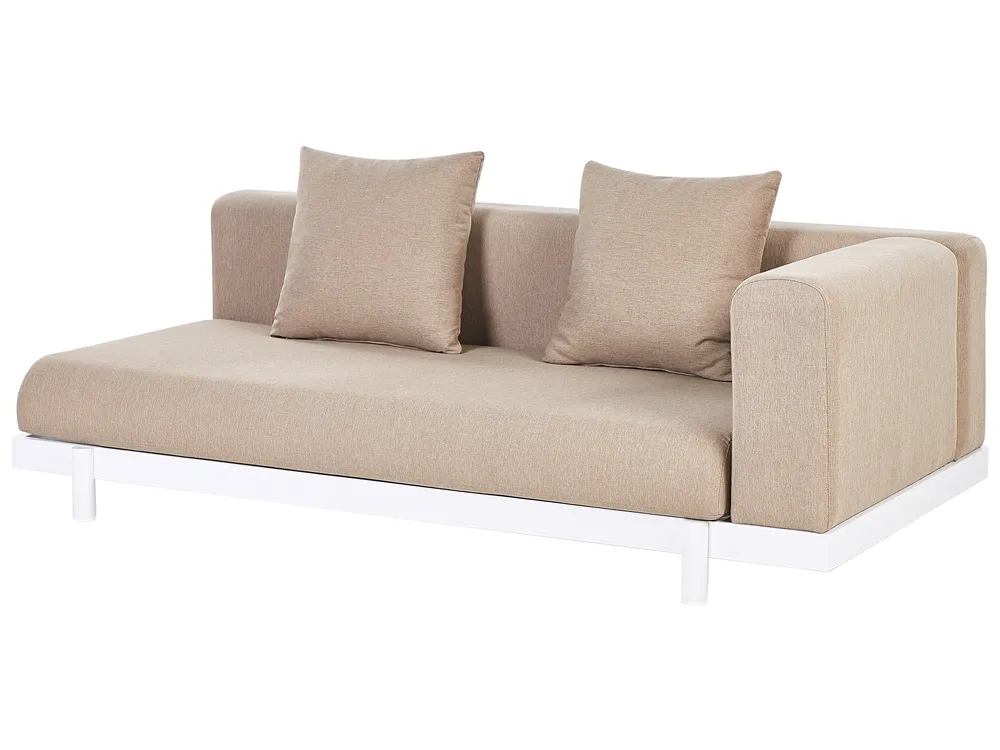 Garten Ecksofa mit Tisch 5-Sitzer MISSANELLO Beige_910487