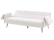 Schlafsofa 3-Sitzer VAYLA Stoff Cremeweiß_1056729