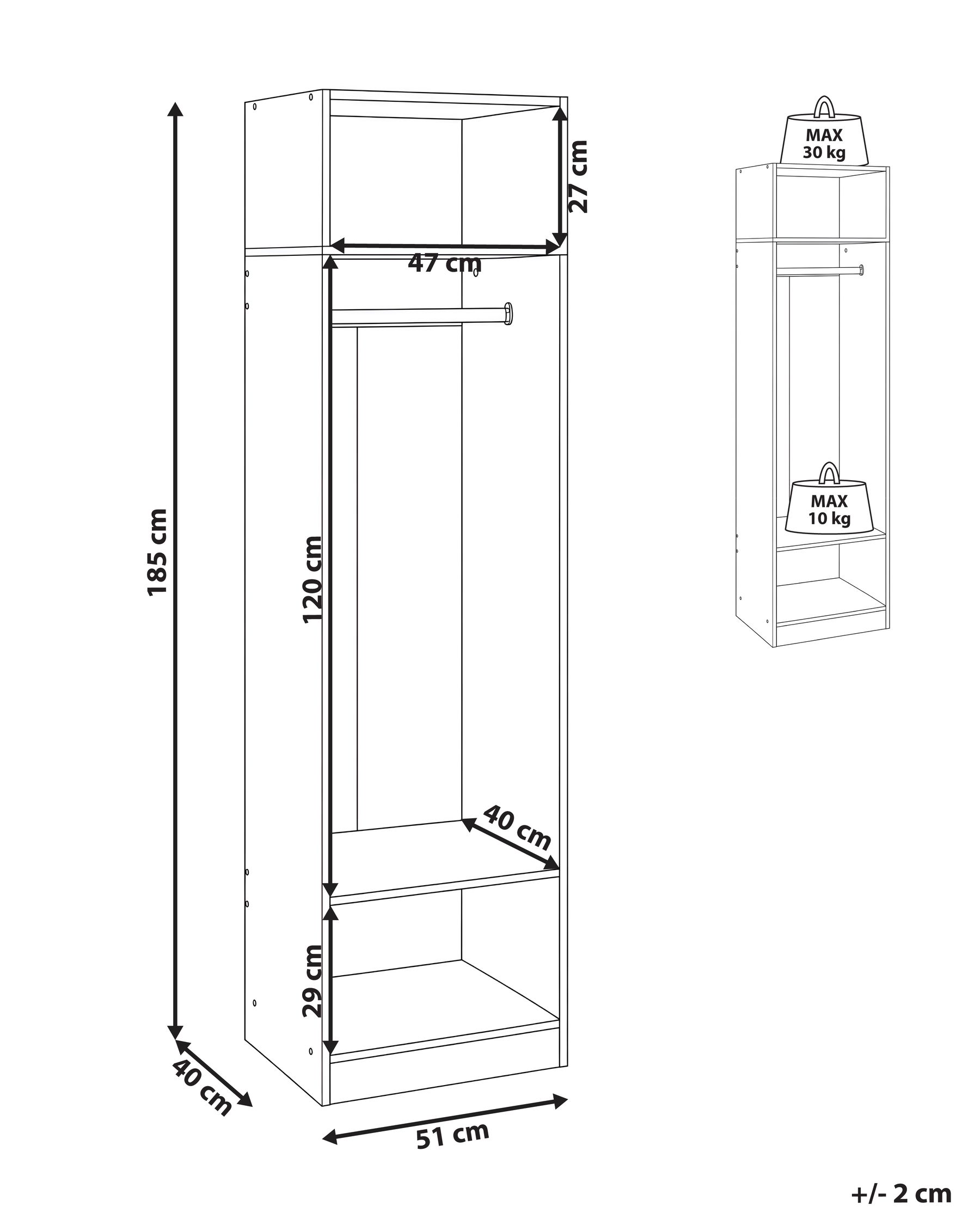 Wardrobe HAMILTON White_1124371