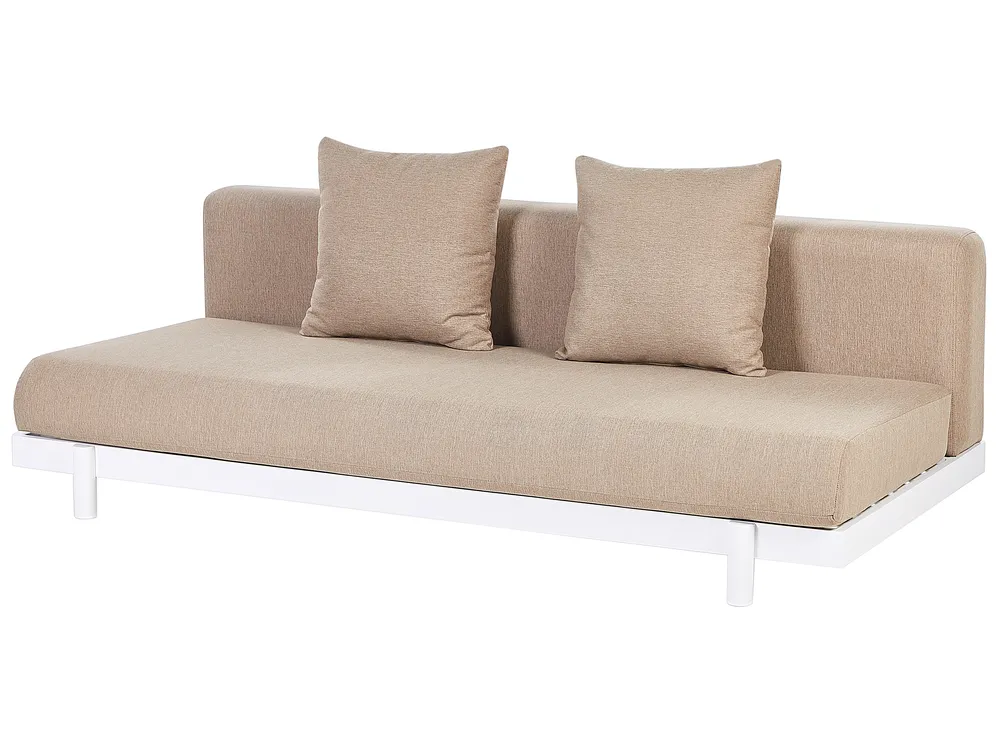 Garten Ecksofa mit Tisch 5-Sitzer MISSANELLO Beige_910488