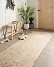 Teppich DEMIRCI Beige 80 x 300 cm Jute_1031974