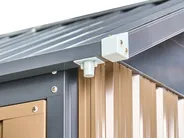 Gerätehaus NOCCIANO 313 cm 220 cm Metall Braun_1020015