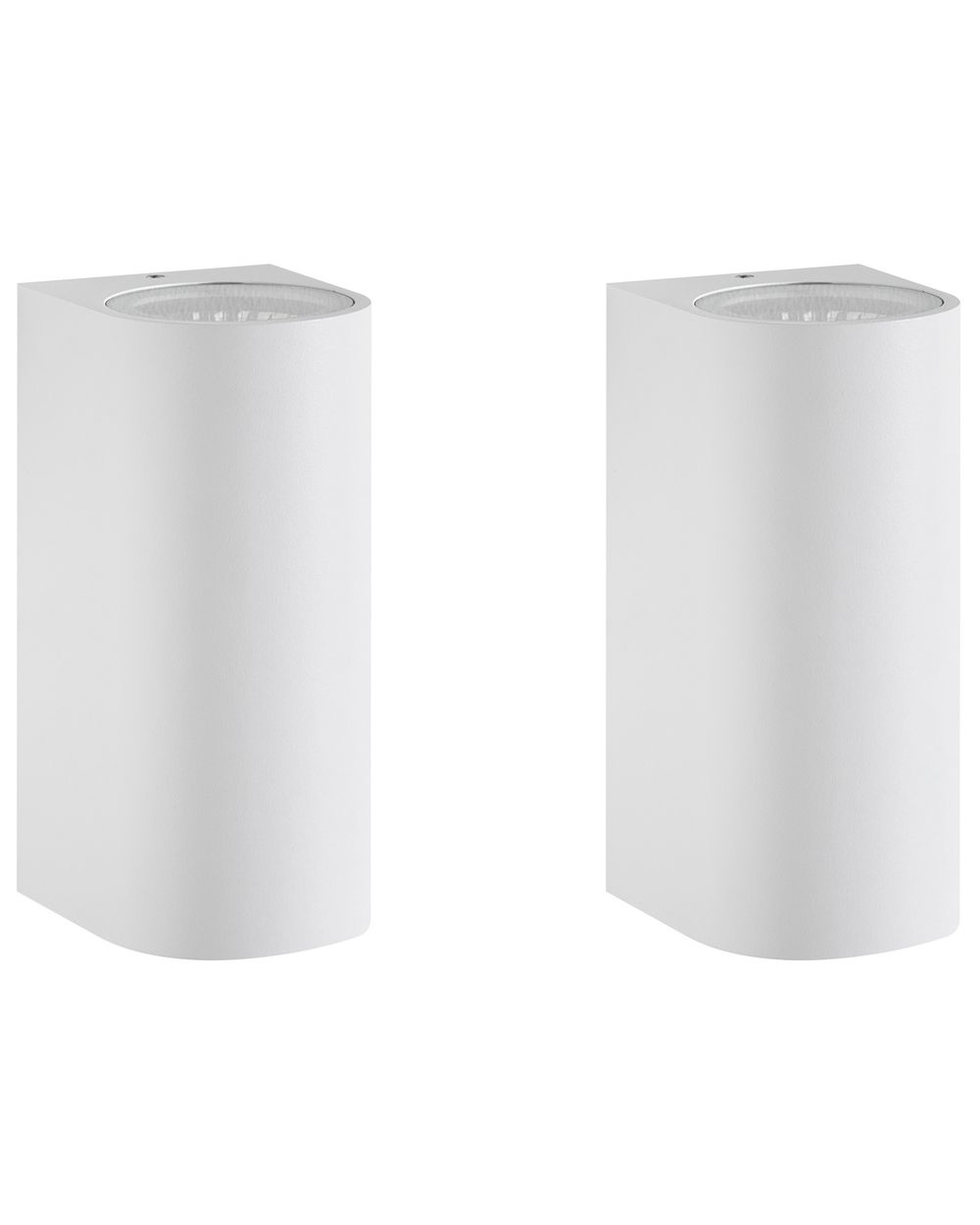 Set of 2 Outdoor LED Wall Lights LAZARO White