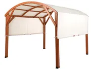 Pavillon SCOPELLO 303 cm 300 cm Tannenholz Braun / Beige_967143