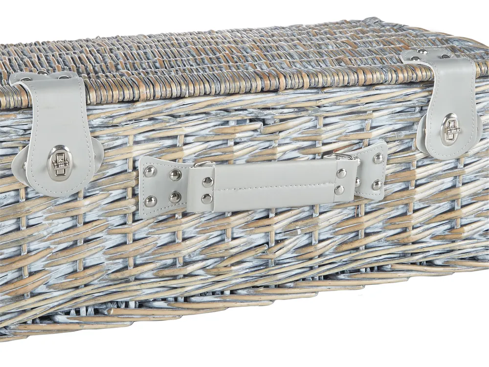 Picknickkorb FIGUE Geflecht Grau_964296