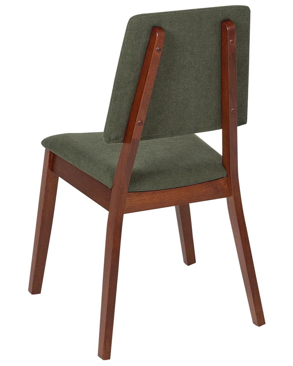 Set of 2 Dining Chairs MERRILL Wood Dark Green_926422