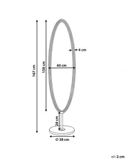 Standing Mirror LOUVIGNY 167 cm Black_1120739