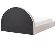 Bett mit Stauraum MOUZON Stoff Hellbeige 160 x 200 cm_1019481