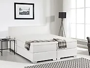 Divan Bed Faux Leather PRESIDENT 180 x 200 cm (EU Super King) White_1175020