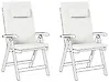 Set of 2 Back/Seat Cushions JAVA/AMANTEA PREMIUM 50 x 71 cm Off-White