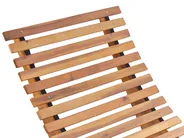 Sun Lounger with Cushion BRESCIA PREMIUM Acacia Wood Red_990705