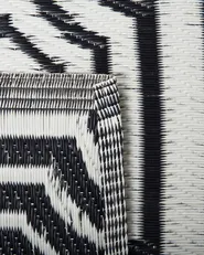 Outdoor Rug BIDAR Black 90 x 180 cm Reversible_734131