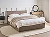 Bed met opbergruimte MASSOGNES Bouclé Taupe 160 x 200 cm