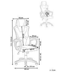 Bürostuhl IGNIS Kunstleder Schwarz_1072883