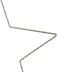 Wanddekoration 3er Set LED KUNNARI 50/40/30 cm Stern Silber_812522