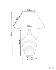 Table Lamp CELESTE Ceramic Beige_849245