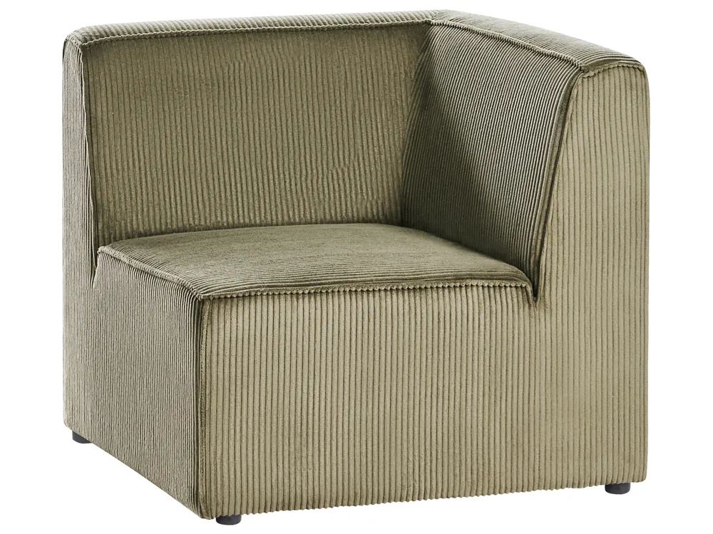 Modul Ecksofa 4-Sitzer LEMVIG Cord Grün rechtsseitig_1053561