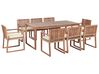 Gartenmöbel Set 8-Sitzer SASSARI PREMIUM inkl. Kissen zertifiziertes Akazienholz Hellgrün